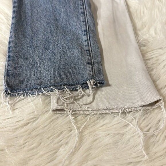 Pacsun Jeans Pants High Rise Straight Light Medium Denim Button Closure Size 26 - Picture 4 of 7